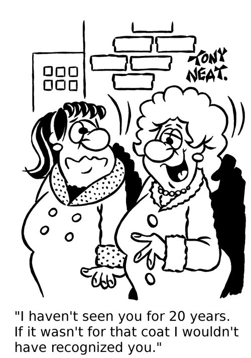 'I haven't seen you for 20 years. If it wasn't for that coat I wouldn't have recognized you.'