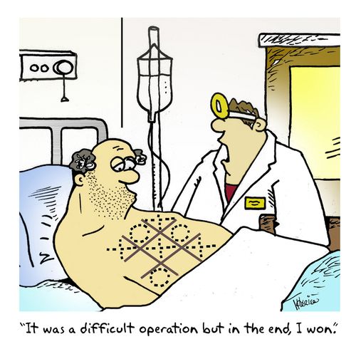 'It was a difficult operation but in the end, I won.'