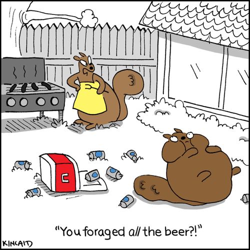'You foraged all the beer?!'