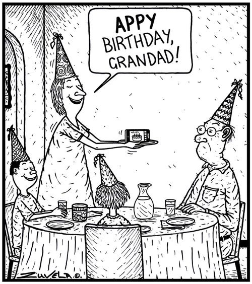 'APPY Birthday,Grandad!'