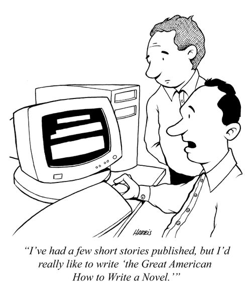 'I've had a few short stories published, but I'd really like to write 'the Great American How to Write a Novel.''