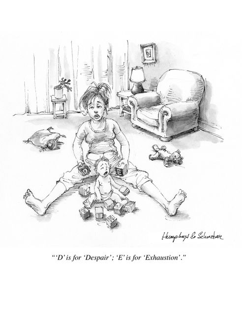 ''D' is for 'Despair'; 'E' is for 'Exhaustion'.'                                        