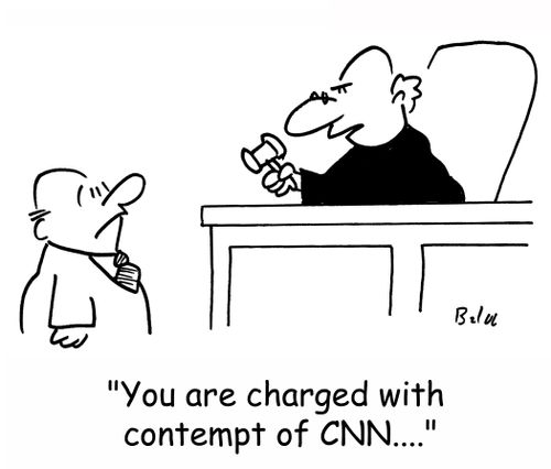 'You are charged with contempt of CNN....'