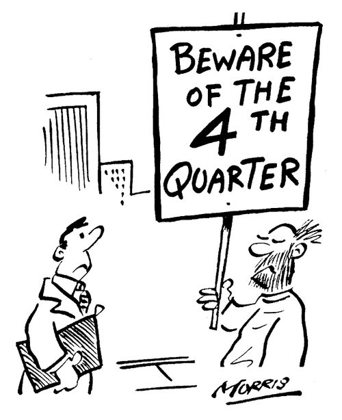 Beware of the 4th quarter.