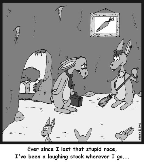 'Ever since I lost that stupid race, I've been a laughing stock wherever I go...