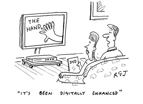 'It's been digitally enhanced.'