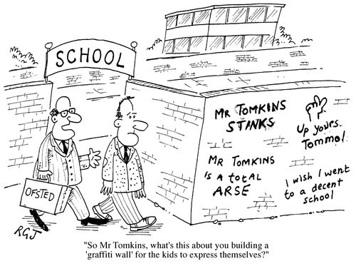 So, Mr Tomkins what's this I hear about you building a 'Graffiti wall' for the kids to express themselves?
