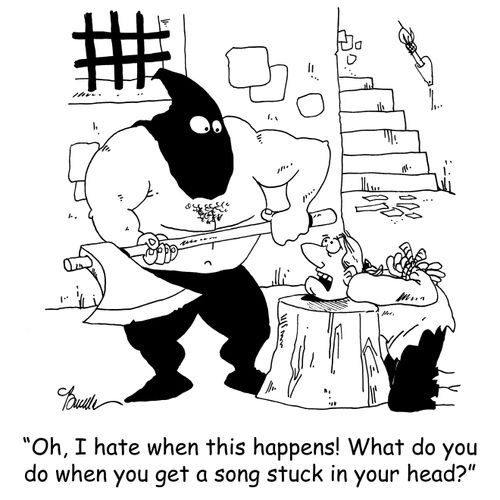'Oh, I hate when this happens! What do you do when you get a song stuck in your head?'
