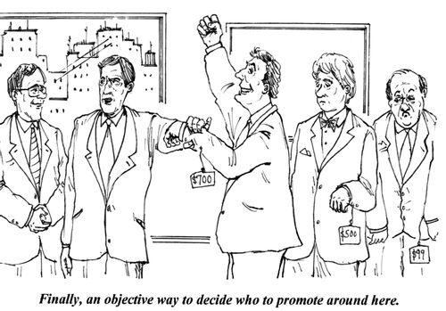'Finally, an objective way to decide who to promote around here.'