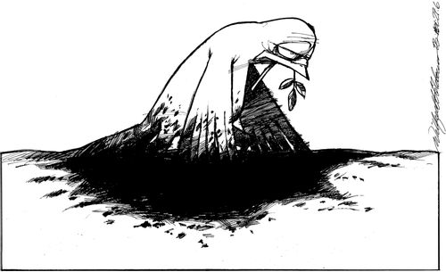 Peace is drowning in oil...