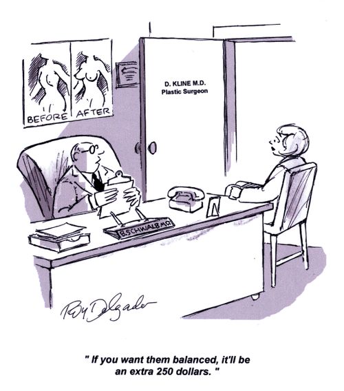 'If you want them balanced, it'll be an extra 250 dollars.'