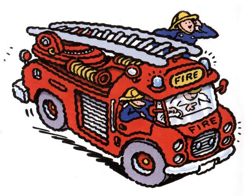 Fire engine responding to an emergency.