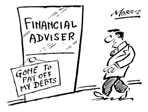 Financial advisor: "Gone to pay off my debts"