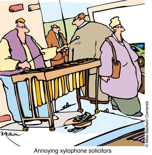Annoying xylophone solicitors
