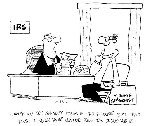 Cartoonist's tax return