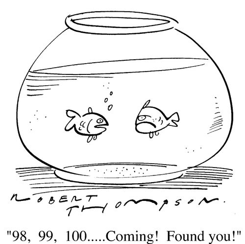 "98, 99, 100....coming! Found you!"