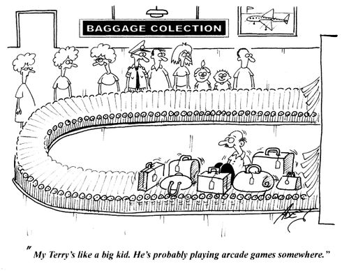'My Terry's like a big kid. He's probably playing arcade games somewhere.'
