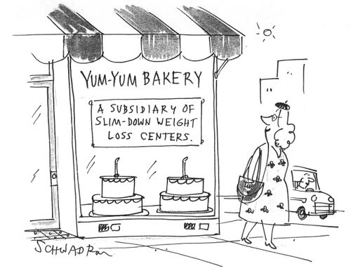 'Yum Yum Bakery - a subsidiary of Slim-Down Weight Loss Centres.'