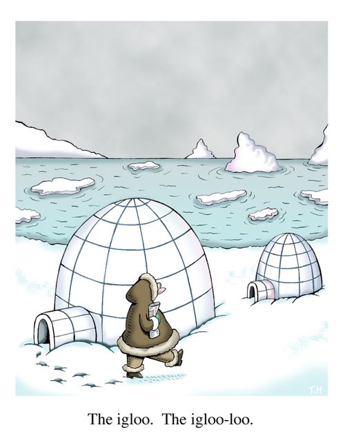 The igloo.  The igloo-loo