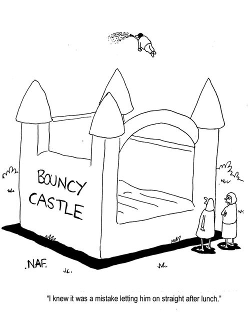'I knew it was a mistake letting him on straight after lunch.'