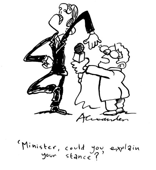 "Minister, could you explain your stance?"