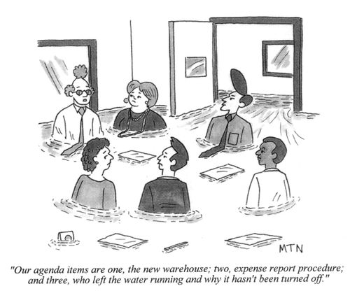 Flooded offices agenda