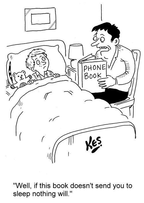 'Well, if this book doesn't send you to sleep nothing will.'