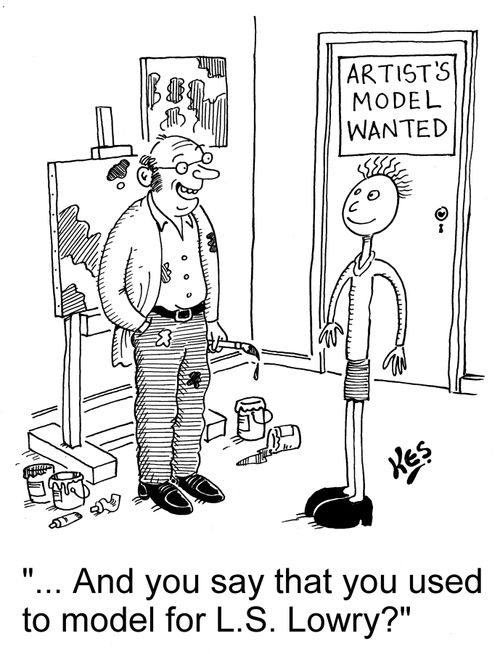 '... And you say that you used to model for L. S. Lowry?'