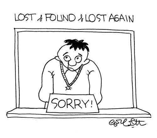 Lost and found and lost again.