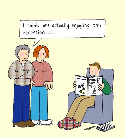 Enjoying the recession.