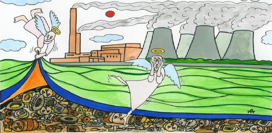 Angle Horrified by Pollution