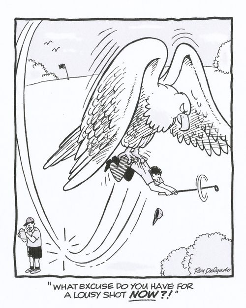 'What excuse do you have for a lousy shot now?'