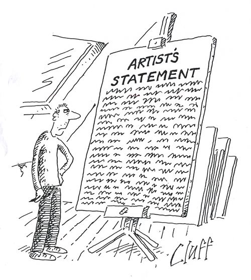 Artist's statement.
