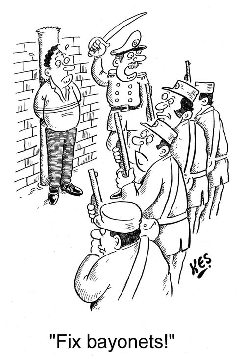 'Fix bayonets!'