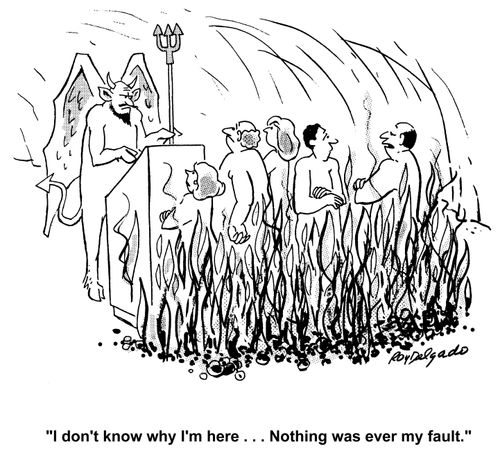 'I don't know why I'm here... nothing was ever my fault.'