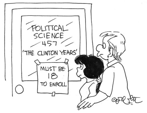 College class: the Clinton years must be 18 to enroll.