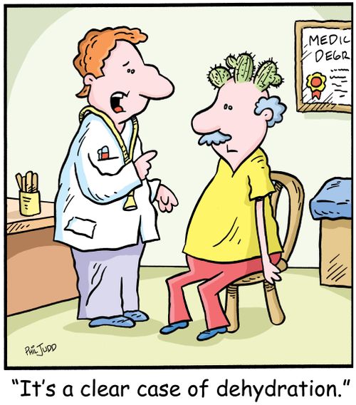 'It's a clear case of dehydration.'