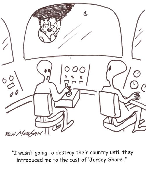 'I wasn't going to destroy their country until they introduced me to the cast of 'Jersey Shore'.'