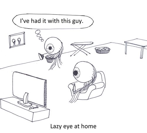 Lazy eye at home