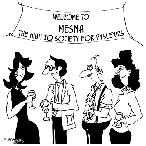 Welcome to MESNA, the High IQ Society for Dyslexics.