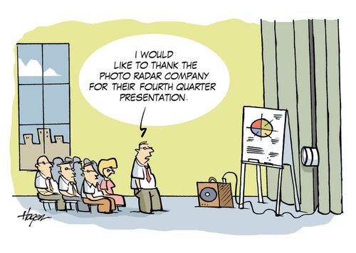 'I would like to thank the photo radar company for their fourth quarter presentation.'