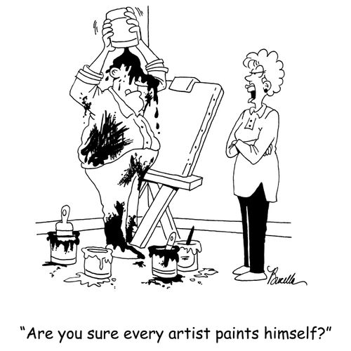 'Are you sure every artist paints himself?'