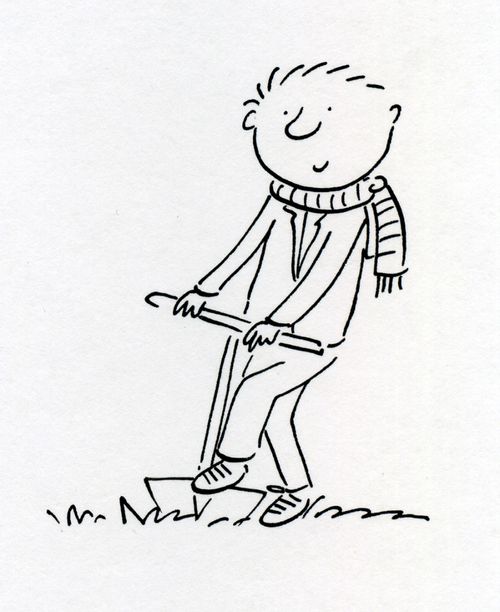 Digging.