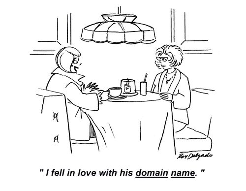 'I fell in love with his domain name.'