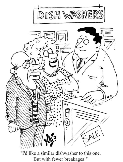 'I'd like a similar dishwasher to this one. But with fewer breakages!'