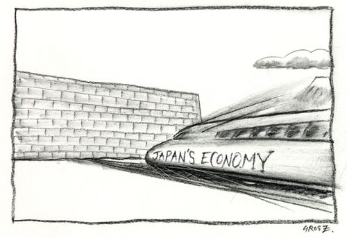 Japan's economy heading for a serious downturn.