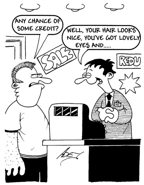 "Any chance of some credit?"