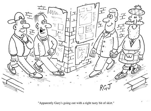 "Gary's going out with a right tasty bit of skirt."