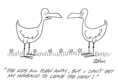 'The kids all flew away, but I can't get my husband to leave the nest!'