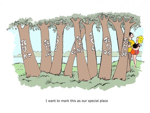 'I want to mark this as our special place.'